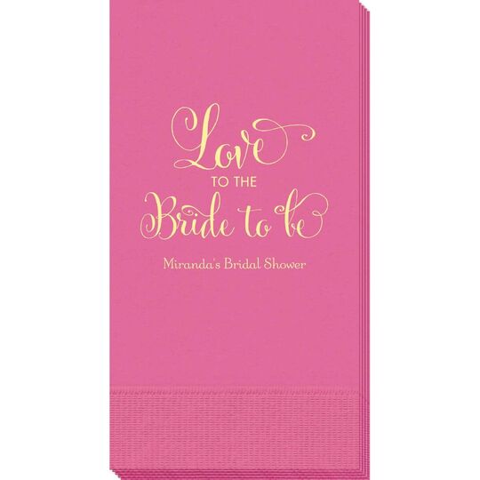 Love to the Bride to Be Guest Towels